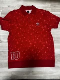adidas アディダス ポロシャツ レッド 10番 ラインストーンのサムネイル
