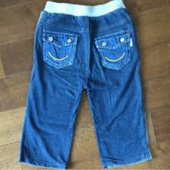 デニム ストライプ ハーフパンツ 120cm 子供のサムネイル