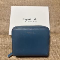 agnes b. VOYAGE 二つ折り財布 スモーキーブルー レディースのサムネイル