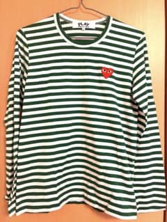 PLAY COMME des GARCONS 長袖 ボーダー Tシャツ L - メルカリ