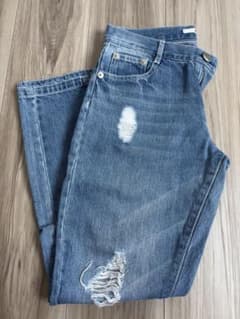 GRL ダメージ加工 スリムフィットデニムパンツのサムネイル