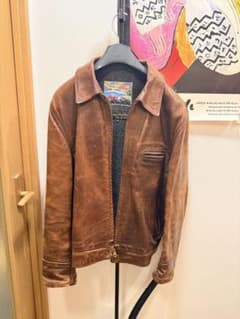 AERO LEATHER ブラウンレザージャケットのサムネイル