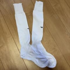 MIZUNO ミズノ サッカー ストッキング ホワイト　23〜25cmのサムネイル