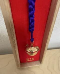 K18 鈴 ストラップ 根付のサムネイル