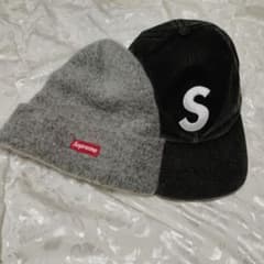Supreme キャップ グレー ニット帽 セット y2k ブランド 美品