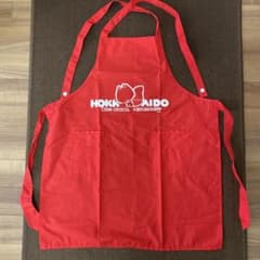 HOKKAIDO 키타 여우 앞치마 레드 미사용