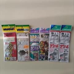 カワハギ仕掛けセット 8号 6号 3本針 2本針のサムネイル