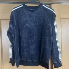 mk様専用adidas ストライプ付きネイビートレーナーのサムネイル