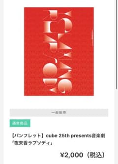 cube 25th 音楽劇『夜来香ラプソディ』パンフレットのサムネイル