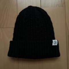 ニット帽　ブラックのサムネイル