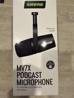 SHURE MV7X ポッドキャストマイクロホンのサムネイル