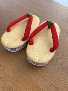 草履 赤鼻緒 子供用 和装小物のサムネイル