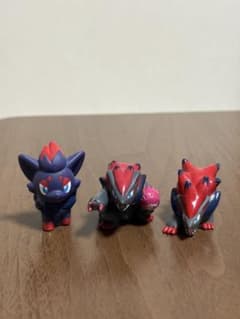 ポケモン 指人形 3体 ゾロア、ゾロアーク ソフビ フィギュアのサムネイル
