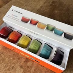 LE CREUSET ルクルーゼ ミニラムカン レインボー 6個 100ml - メルカリ