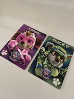 パウパトロール　映画特典　キラキラカード　スカイ　ロッキーのサムネイル