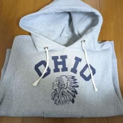 タ*カ様 Champion チャンピオン Ohio State パーカー M 赤 赤タグ】チャンピオンリバースウィーブOHIOパーカーMボーイズ