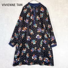 ヴィヴィアンタム 花柄ドット柄 長袖ワンピース サイズ0 - メルカリ