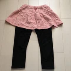 裏起毛 スカッツ 110 ピンク×ブラックのサムネイル
