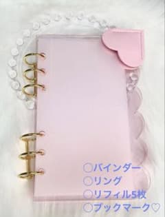 大人気 アクリルバインダー A6 saving バインダー貯金 ピンク 家計管理