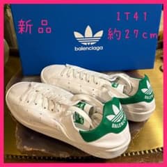 新品コラボ】41 BALENCIAGA×adidas STAN SMITH 緑 - メルカリ