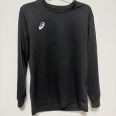 コ*ー様 アシックス　ロングtシャツ　ブラック　Lのサムネイル