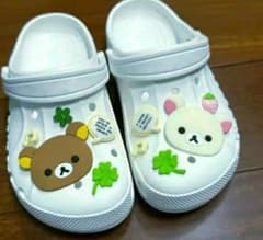 코릴락 곰 & 리락쿠마 crocs 시계 줄무늬 10P 큰 곰