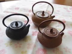 けいこ 様  専用  鉄瓶  ミニチュア   3個セットのサムネイル