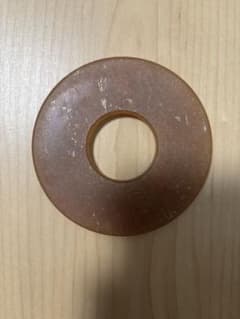 革鍔　全体直径8.5cm/太さ3.1cm/厚さ8mm ※新品なるも刻印ありのサムネイル