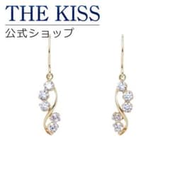 THE KISS K10 イエローゴールド ピアス AL-42CZのサムネイル