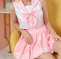 セーラー服　ピンク　コスプレのサムネイル