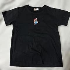 BANDAI APPAREL マリオ キッズ Tシャツ ブラック 130のサムネイル