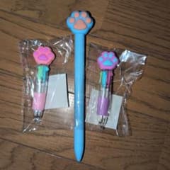 肉球 4色ボールペン他 3本セットのサムネイル