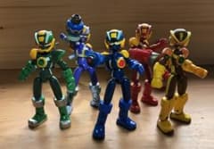 ロックマンエグゼ　ロッキンアクション　5体セット　フィギュア　バンダイ 希少品】 ロックマンエグゼ フィギュア ロッキンボックス 5点