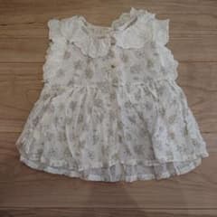 mini beige 花柄 ブラウス 18mのサムネイル