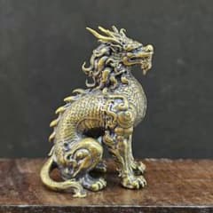 麒麟 銅器 銅製品 鎮宅辟邪 開運風水 招財 置物 工芸品 装飾品 - メルカリ