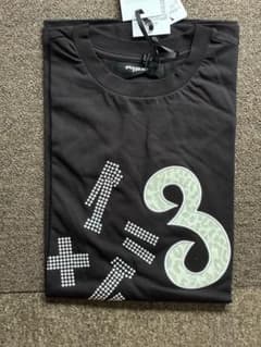 1PIU1UGUALE3 RELAX ラインストーン Tシャツ ブラックのサムネイル
