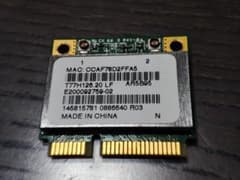 Intel Wireless-AC 7260HMW 無線カード　WiFiのサムネイル
