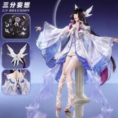 ら*む様 原神　コロンビーナ　ファデュイ　コスプレ　フルセット　三分妄想 三分妄想 原神 コロンビーナ ファデュイ 少女 コスプレ衣装 ウィッグ
