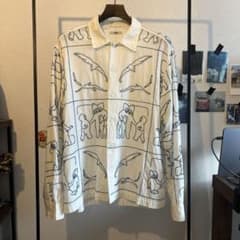 BODE 刺繍シャツ ビーズ刺繍 L/XL
