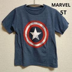 키즈 T 셔츠 5T 110cm MARVEL 마블 탑스 네이비