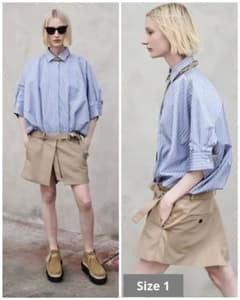sacai Thomas Mason Cotton Poplin Dress 1のサムネイル