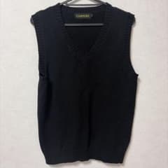 CAMPURE スクールベスト ブラック L 制服 ベスト　黒のサムネイル