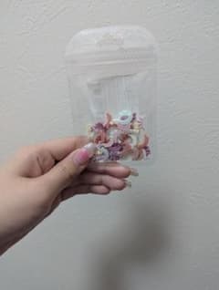 ネイルパーツ パステルカラー フリル　フリルネイルのサムネイル