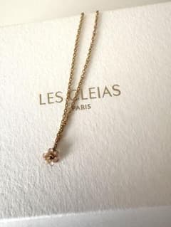 未使用品新品　LES CLEIAS PARIS フラワー ストーンネックレスのサムネイル