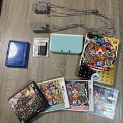 닌텐도 3DS LL 하늘색 본체 게임 소프트 첨부