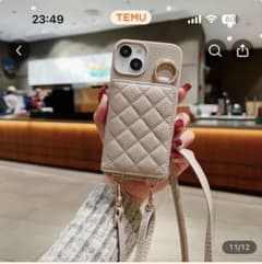 スマホショルダーベージュ キルティングのサムネイル
