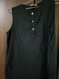 【wafu】最終価格　リネン　ノースリーブ　黒 m11709432644_1.jpg?1781347786