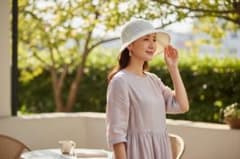 新品ホワイト 麦わら帽子のサムネイル