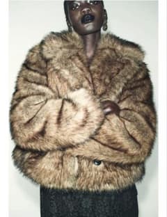 タグ付き新品☆ZARAのショートフェイクファーコート☆XSサイズ