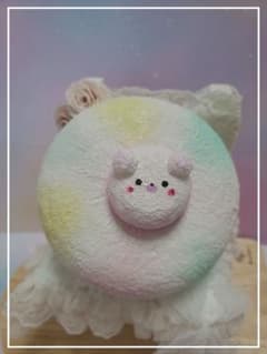 手作りスクイーズ♡パステルドーナツくまのサムネイル